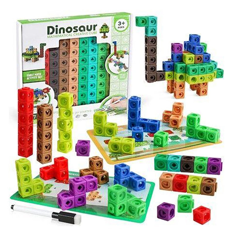 117pc Dinosaur Math Cubes