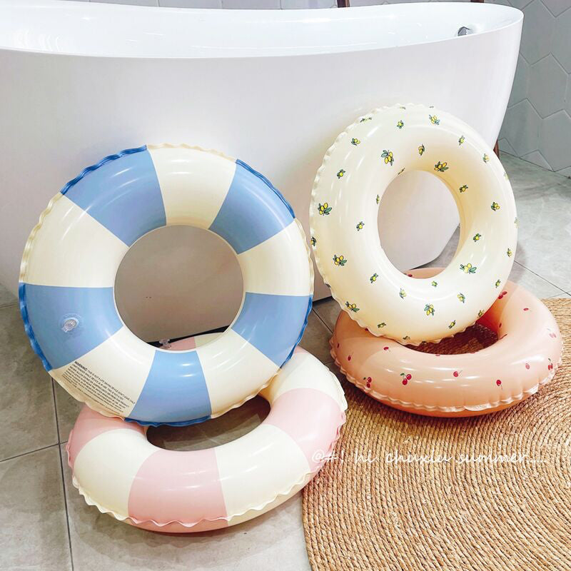 Swim Ring Stripe Yellow 16cm