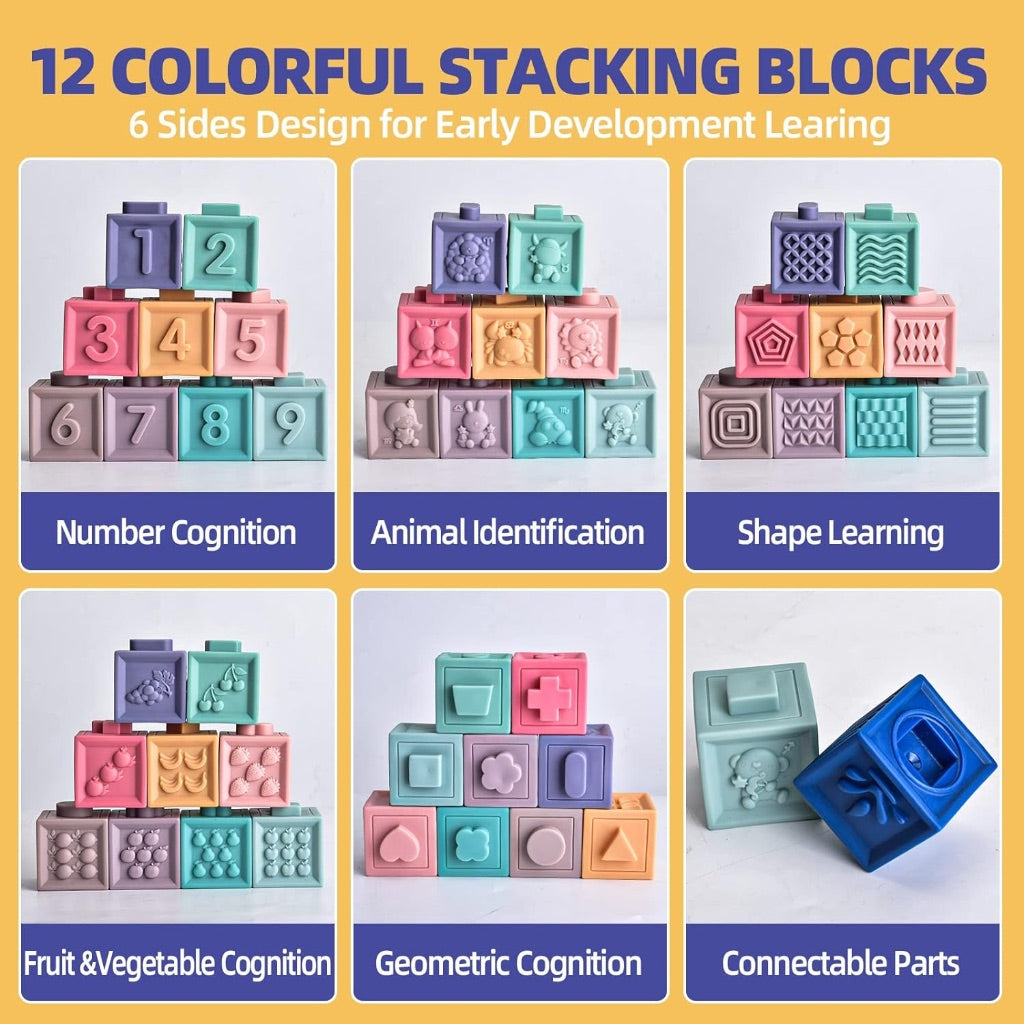 23pc Montessori Sensory Soft Baby Toys