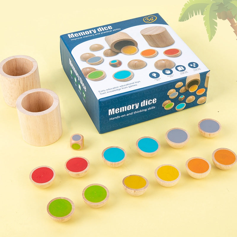 Memory Dice Sensory Wooden Toys