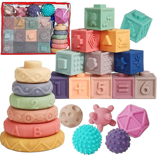 23pc Montessori Sensory Soft Baby Toys
