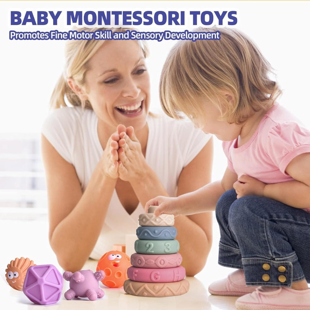 23pc Montessori Sensory Soft Baby Toys