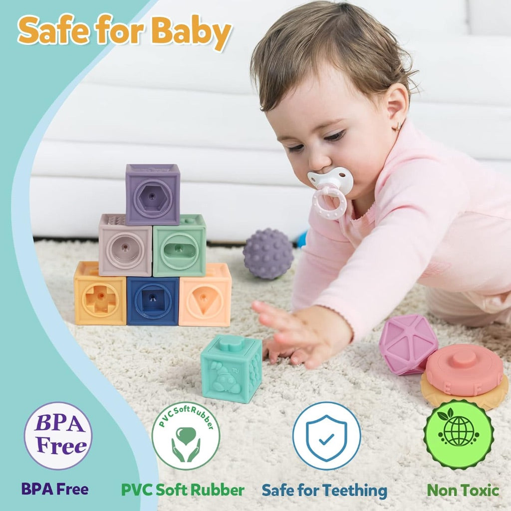 23pc Montessori Sensory Soft Baby Toys