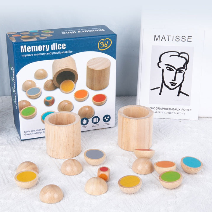 Memory Dice Sensory Wooden Toys