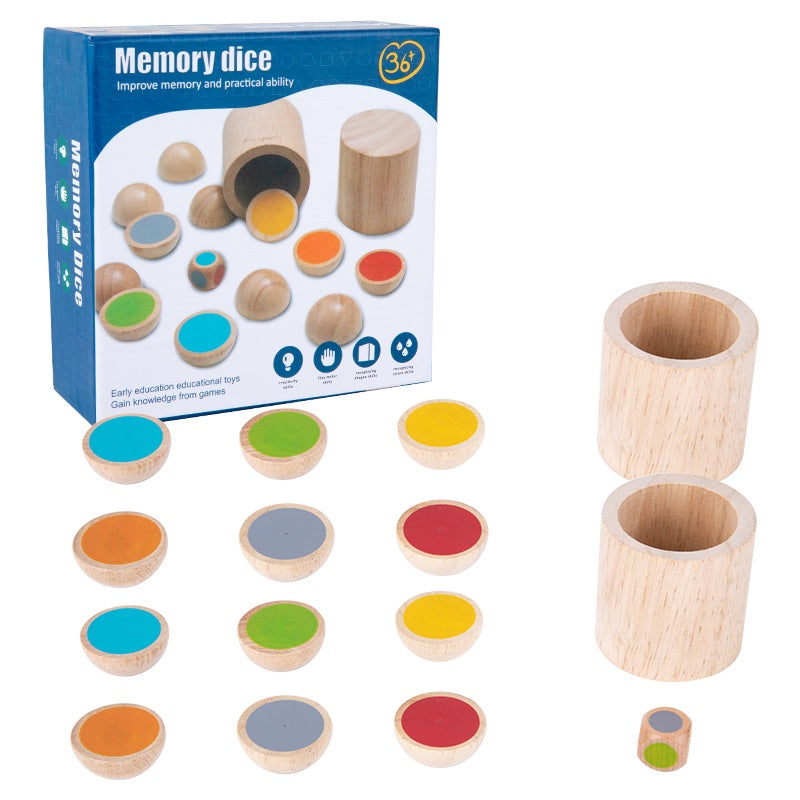 Memory Dice Sensory Wooden Toys