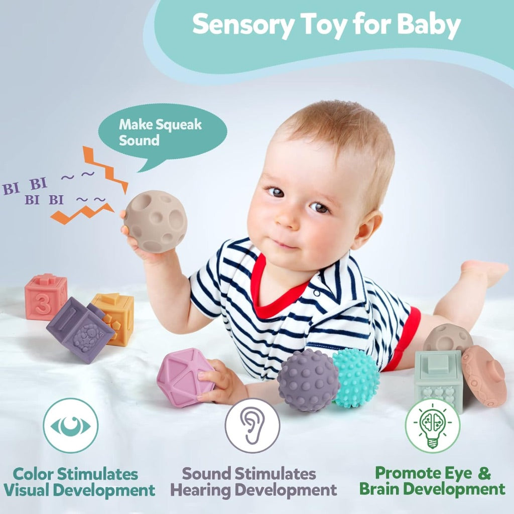 23pc Montessori Sensory Soft Baby Toys