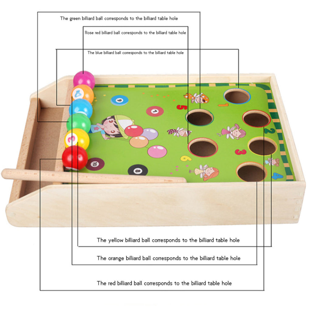 Wooden Pool Table Billiard Tabletop