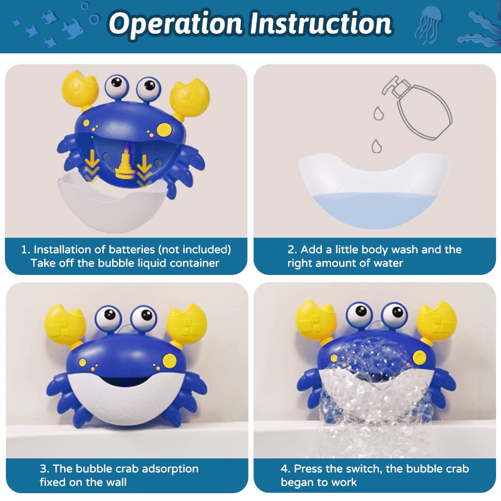 Upgraded Crab Bubble Toy