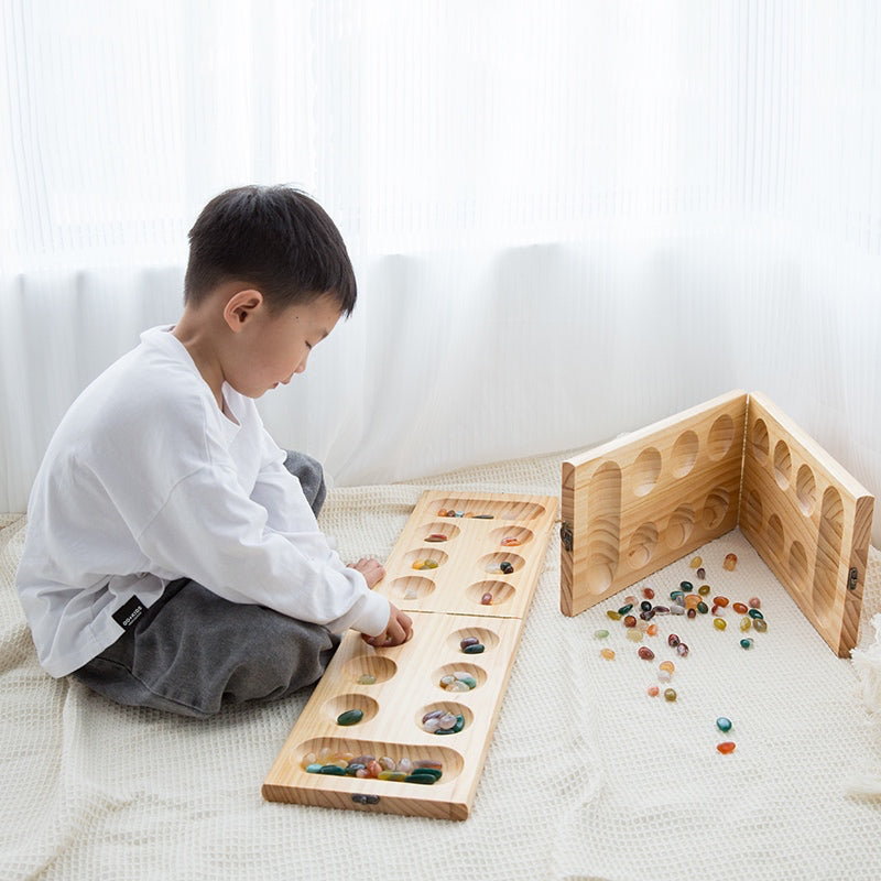 Wooden Mancala Folding Set