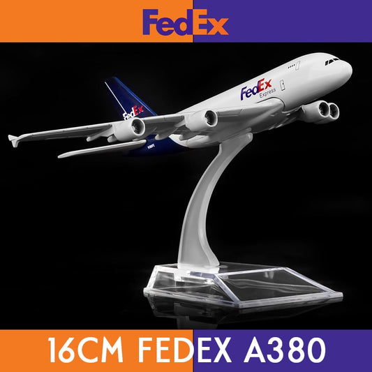16cm FedEx A380 Plane Model