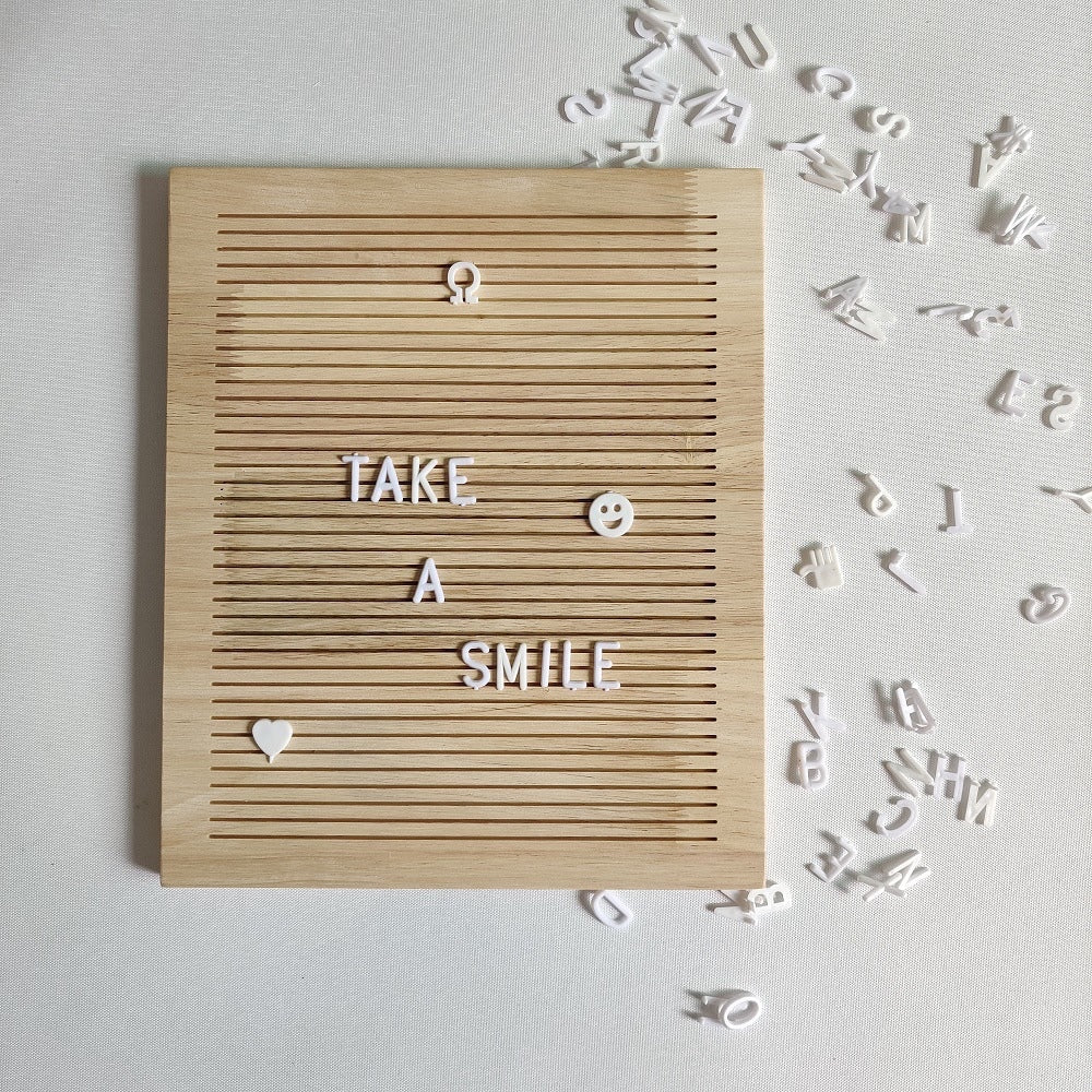 Wooden Letter Message Board Photo Decor