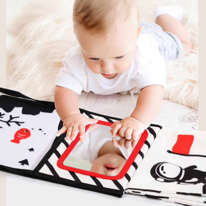 Baby Tummy Time Sensory Mirror Infant Toys