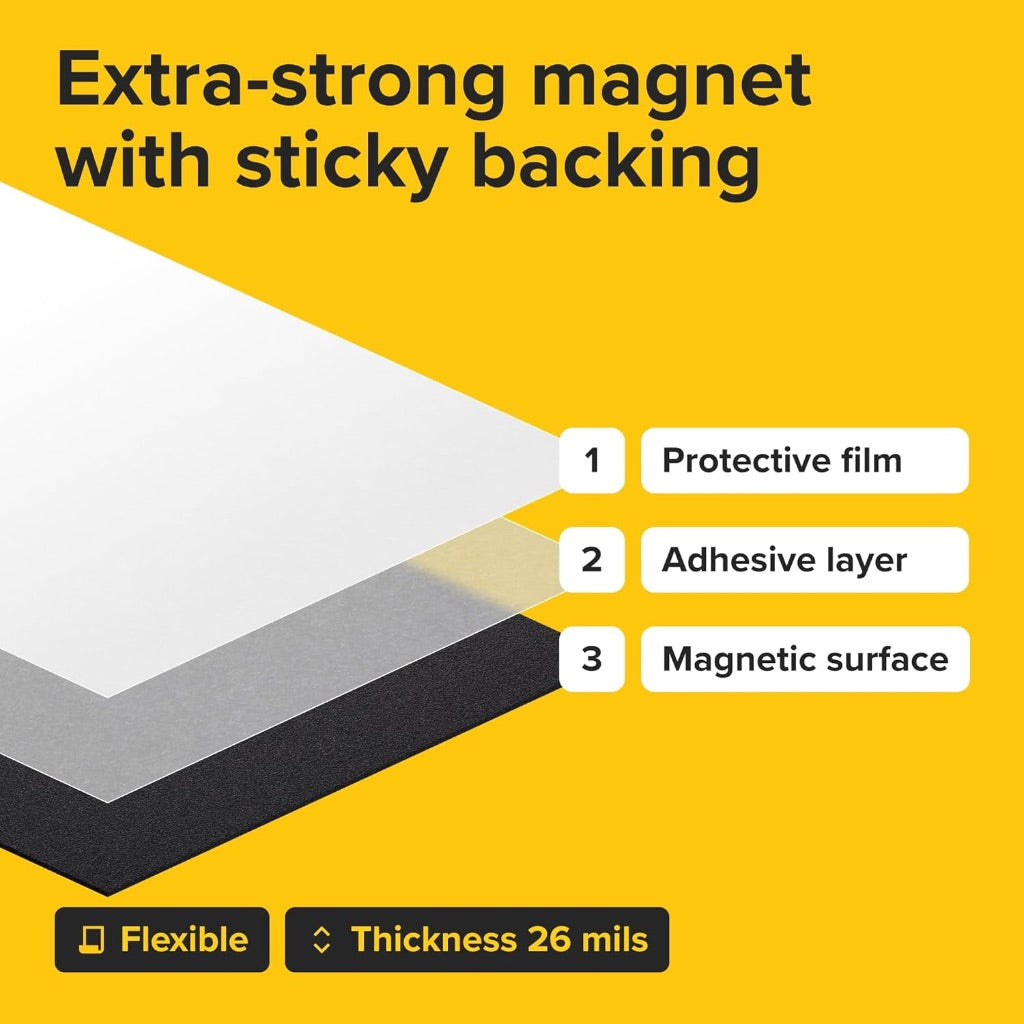 Adhesive Flexible Magnetic Sheets