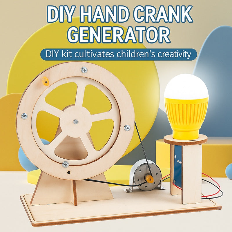 DIY Hand Crank Electricity Generator