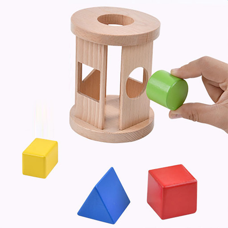 Cylinder Rolling Rattle Sorting Shapes