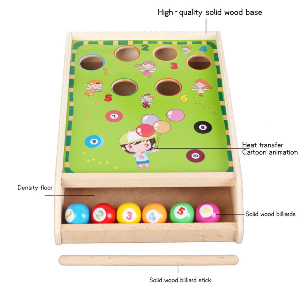 Wooden Pool Table Billiard Tabletop