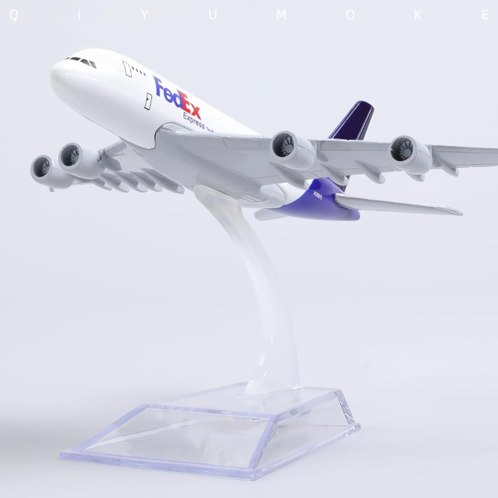 16cm FedEx A380 Plane Model