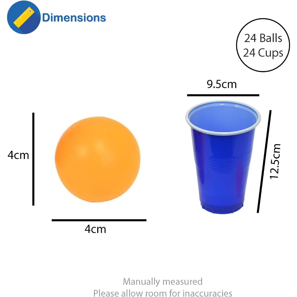 Beer Pong Game Cups Set