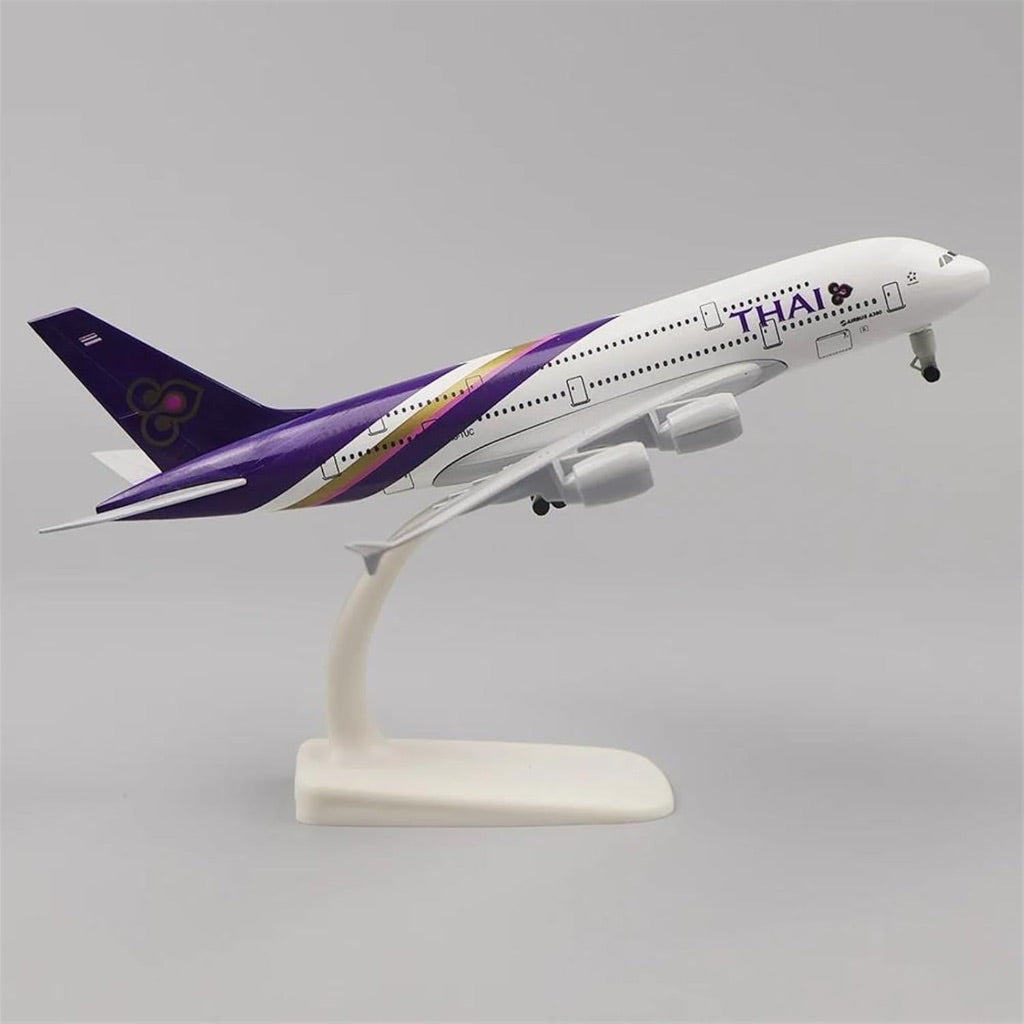 20cm Thai Airlines A380 Plane Model
