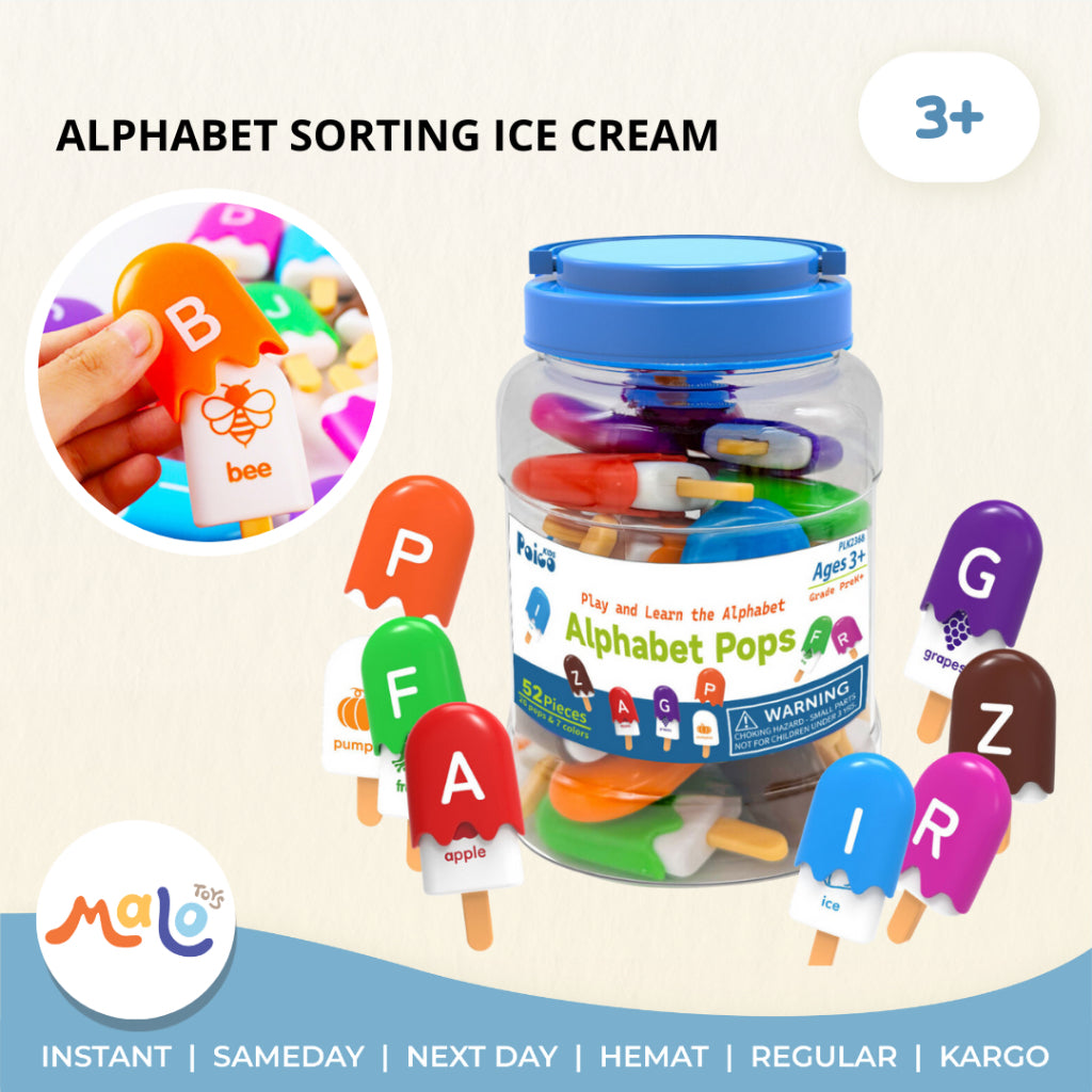 Matching Popsicles Learning Numbers Alphabets