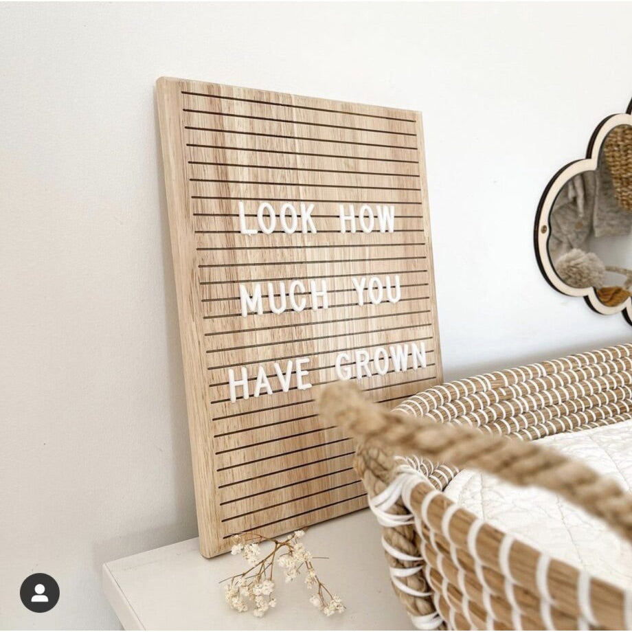 Wooden Letter Message Board Photo Decor