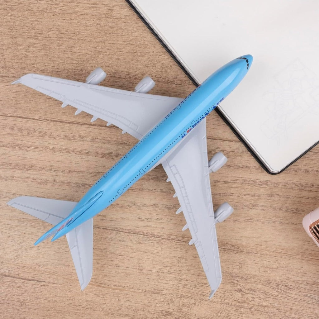 16cm Korean Airlines A380 Plane Model