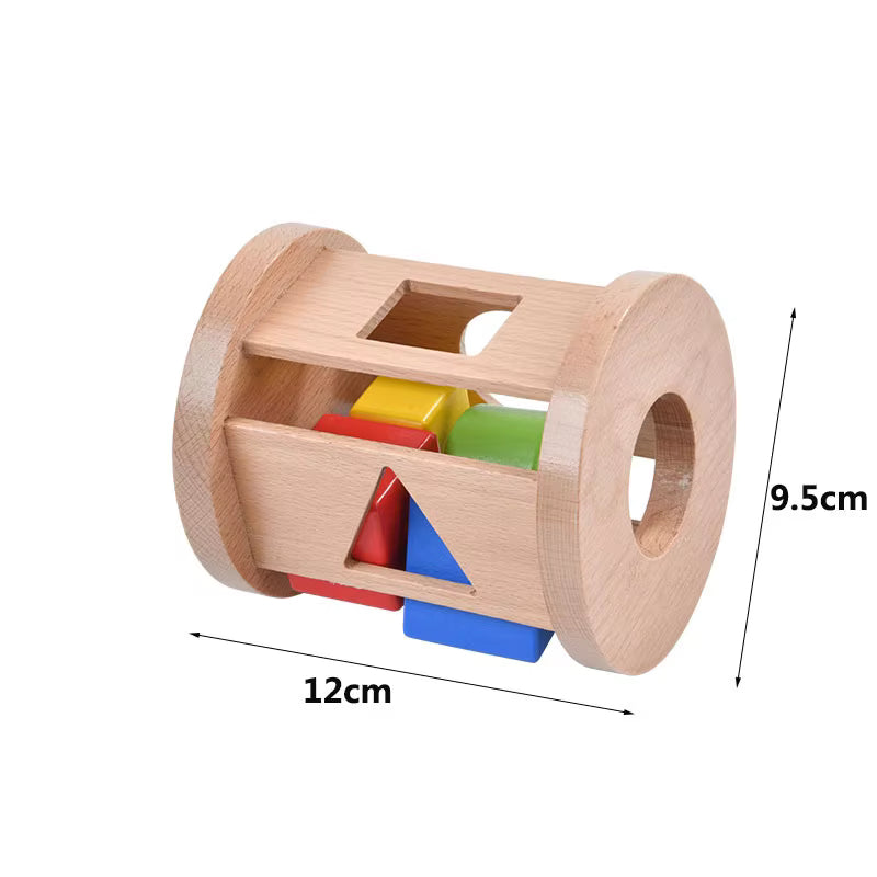 Cylinder Rolling Rattle Sorting Shapes