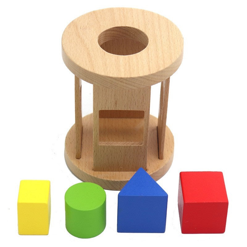 Cylinder Rolling Rattle Sorting Shapes