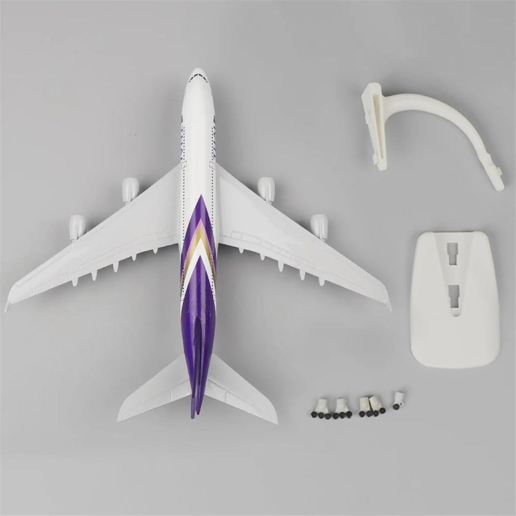 20cm Thai Airlines A380 Plane Model