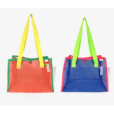 Mesh Beach Shoulder Tote Bag