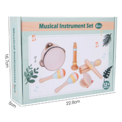 6pc Boho Musical Instruments