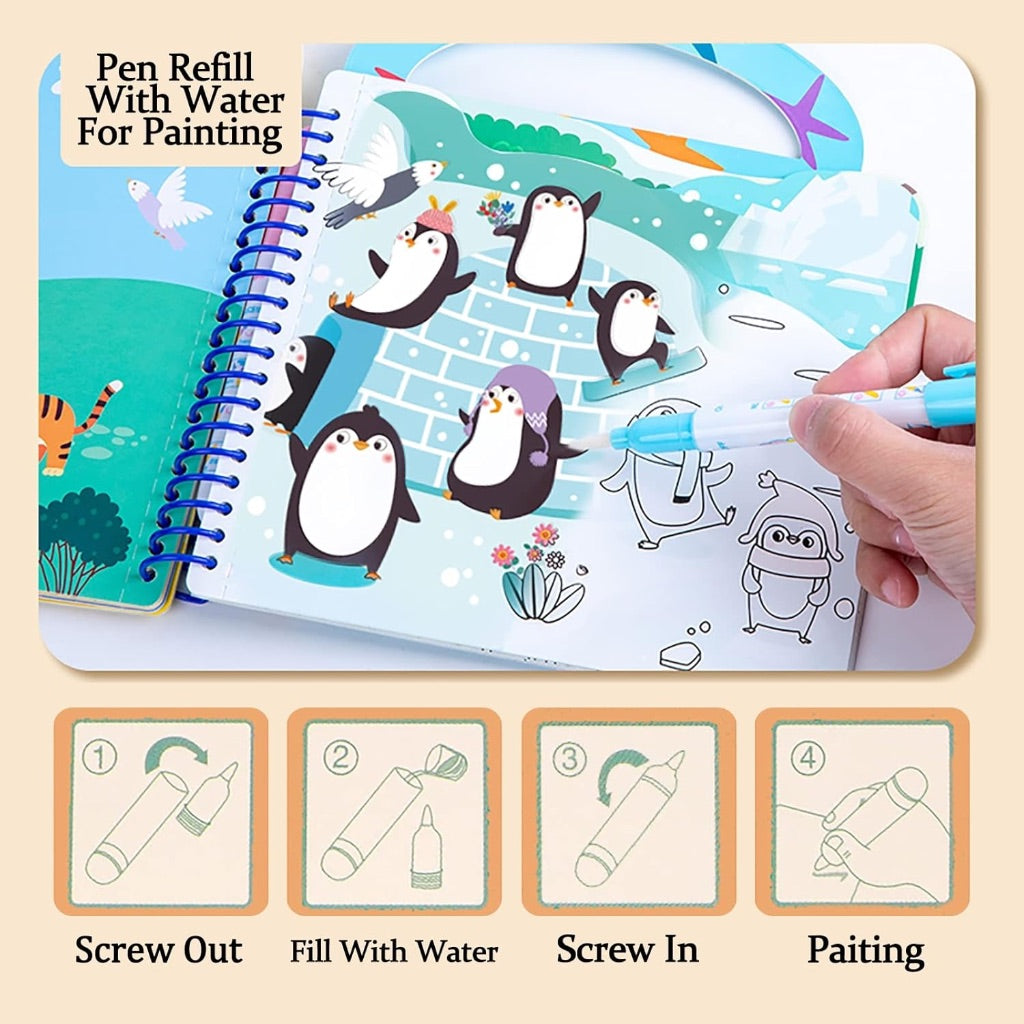 Magic Water Painting Animals