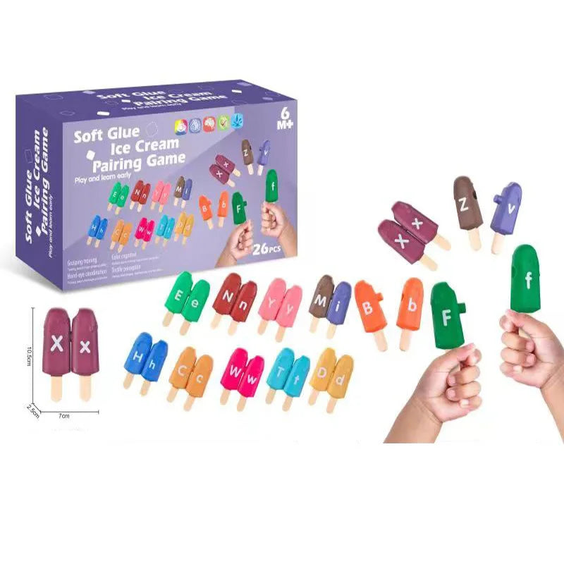 26pc Alphabet Ice Cream Matching Game