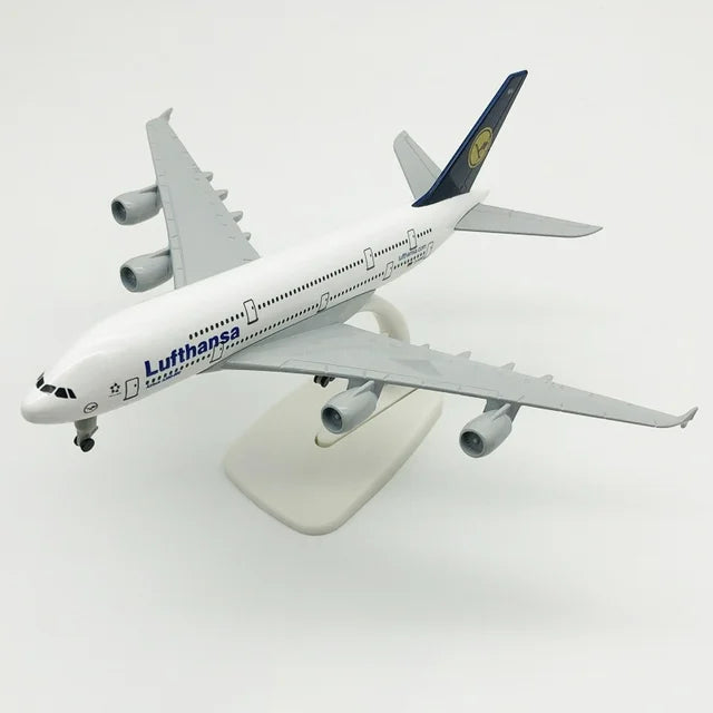 20cm Lufthansa A380 Plane Model