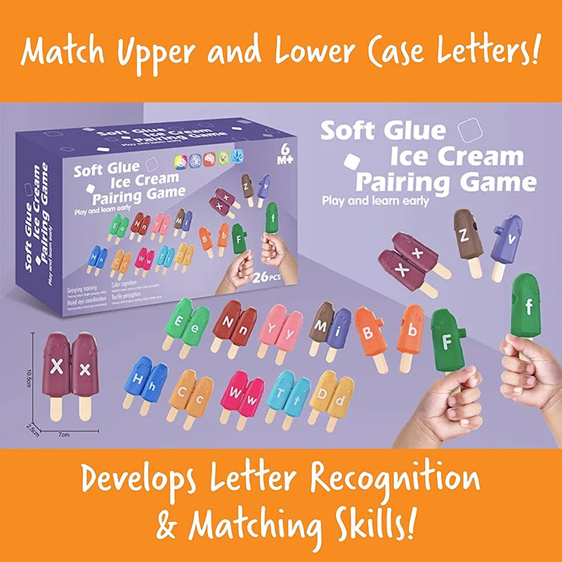 26pc Alphabet Ice Cream Matching Game