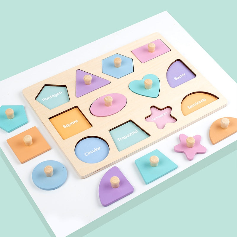 Pastel Shapes Wooden Puzzle