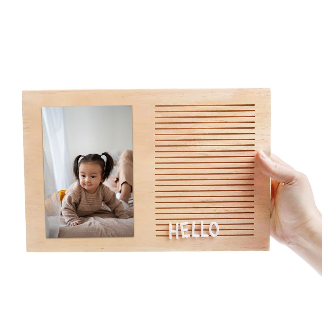 Photo Frame Wooden Letter Board Home Decor