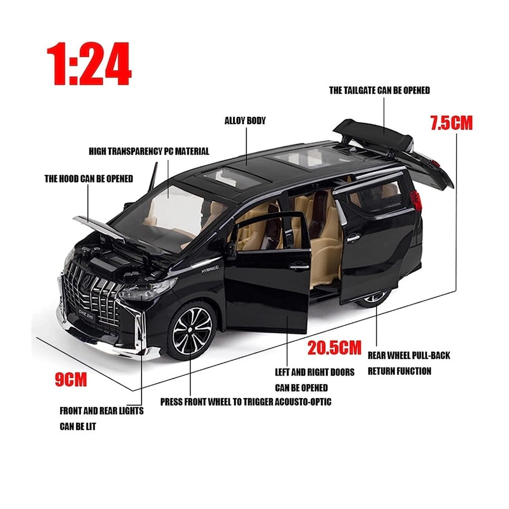1:24 Toyota Alphard Pull Back Car