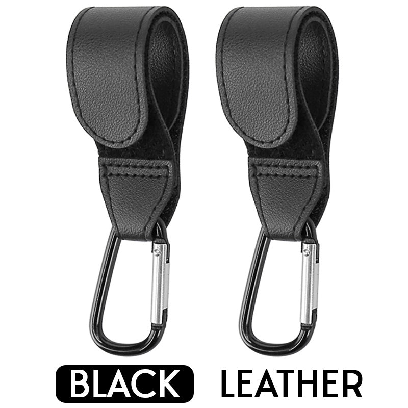 Leather Stroller Hooks