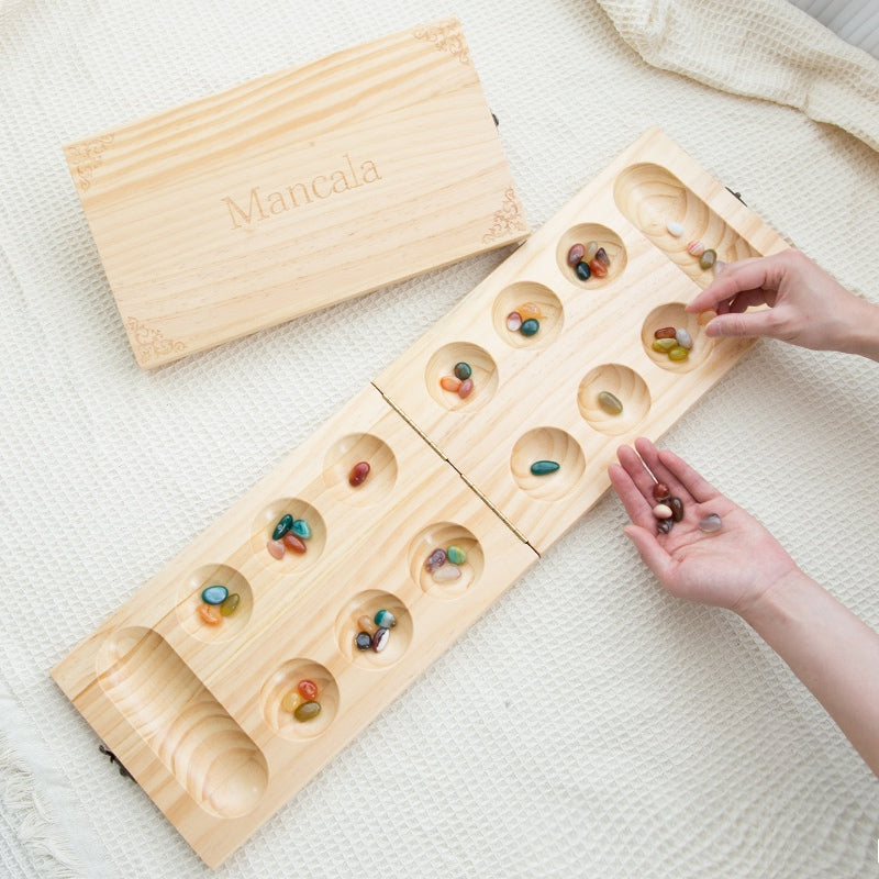 Wooden Mancala Folding Set