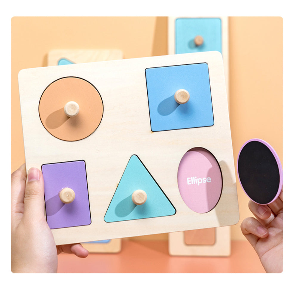 Pastel Shapes Wooden Puzzle