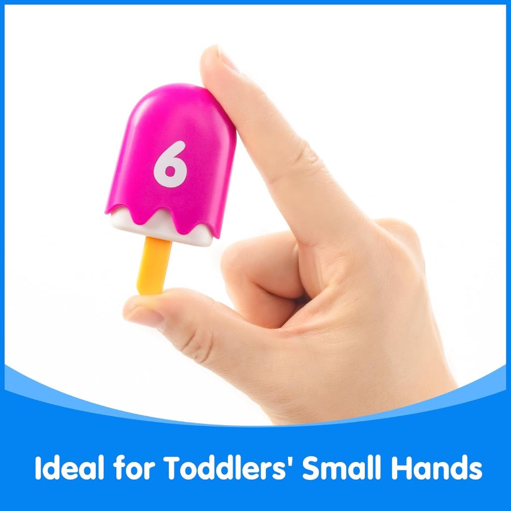 Matching Popsicles Learning Numbers Alphabets