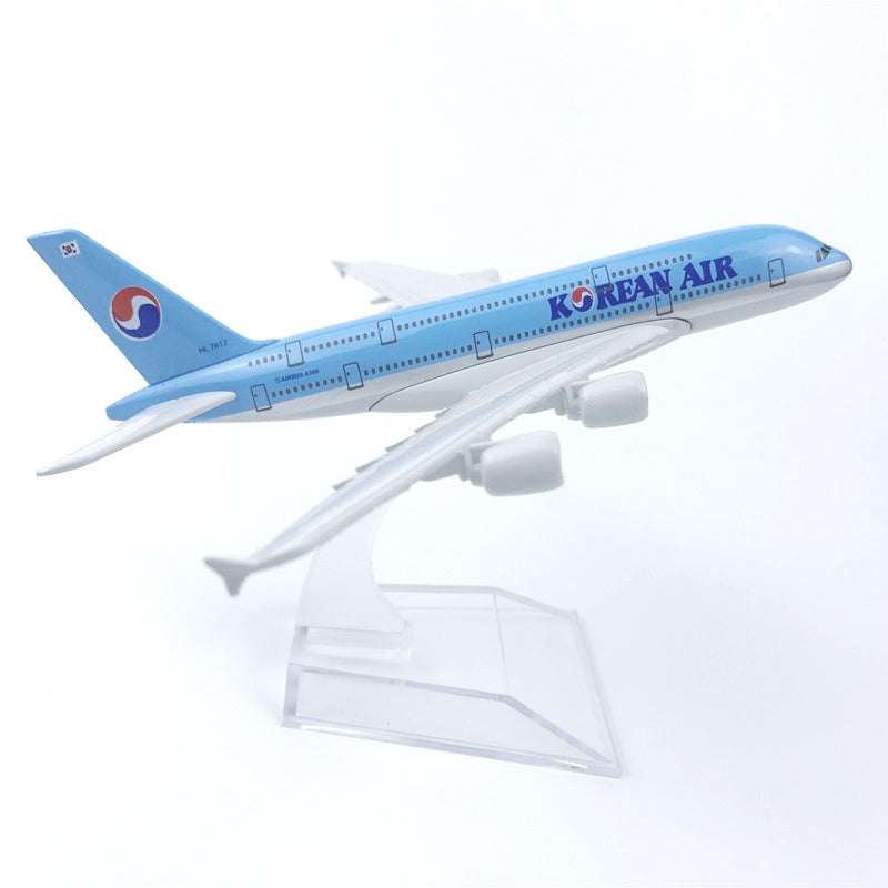 16cm Korean Airlines A380 Plane Model