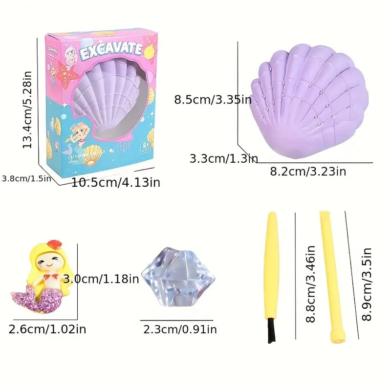 Excavate Dig Gemstone Seashell