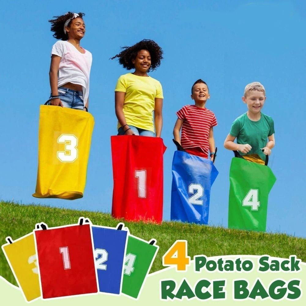 4pc Sack Kids Race Bags