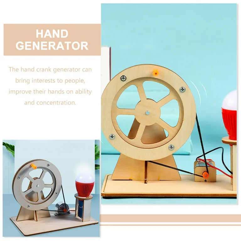 DIY Hand Crank Electricity Generator