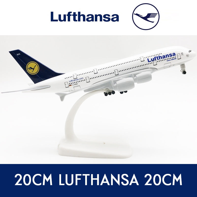 20cm Lufthansa A380 Plane Model