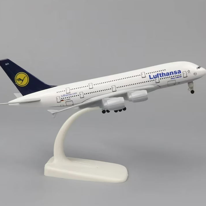 20cm Lufthansa A380 Plane Model