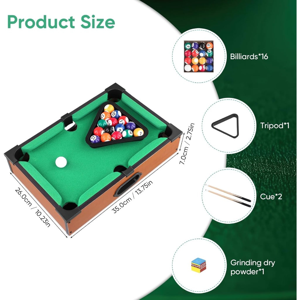 Portable Wooden Billiard Tabletop 51cm