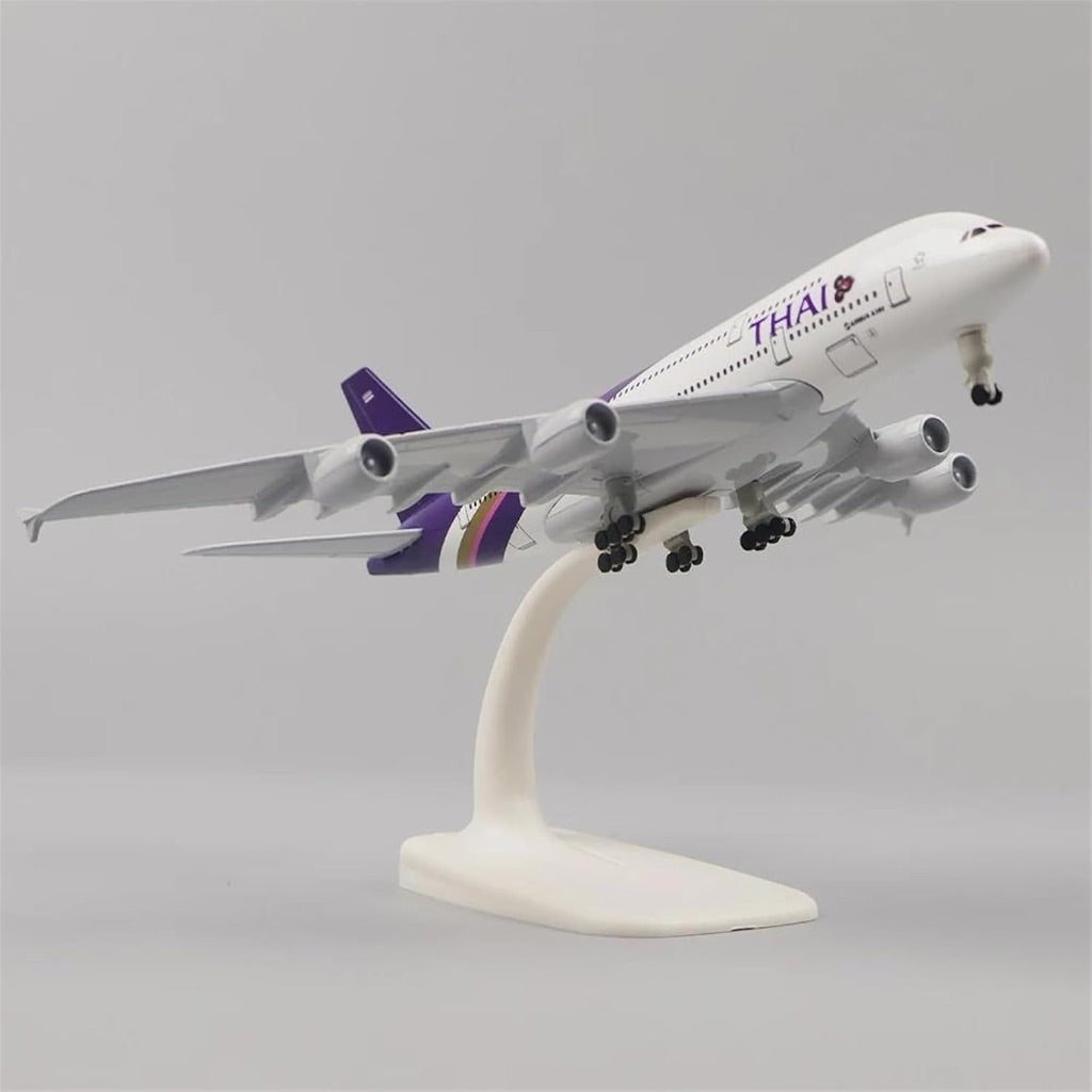 20cm Thai Airlines A380 Plane Model